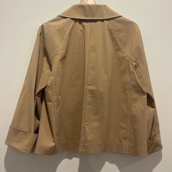 Lafayette 148 NY | Women’s Jacket | Asher Gabardine Crop Trench Coat | Med - Picture 8 of 9